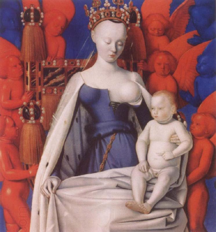 Jean Fouquet Virgin and Child Surrounded by angels China oil painting art